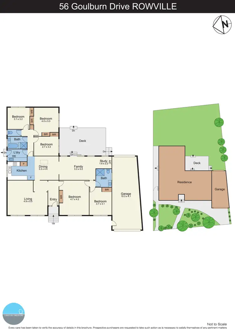 Floorplan of Homely house listing, 56 Goulburn Drive, Rowville VIC 3178