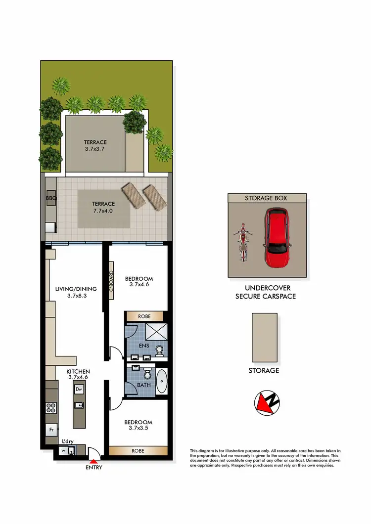 Floorplan of Homely apartment listing, 208/180-186 Campbell Parade, Bondi Beach NSW 2026