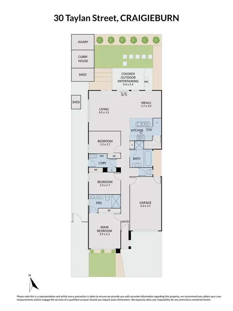 Floorplan of Homely house listing, 30 Taylan Street, Craigieburn VIC 3064
