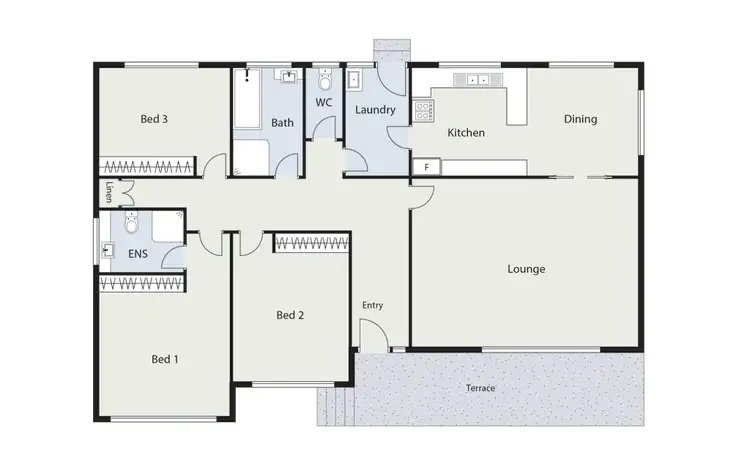 Floorplan of Homely house listing, 33 Tarraleah Crescent, Lyons ACT 2606