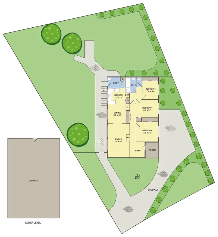 Floorplan of Homely house listing, 44 Clarke Drive, Gladstone Park VIC 3043