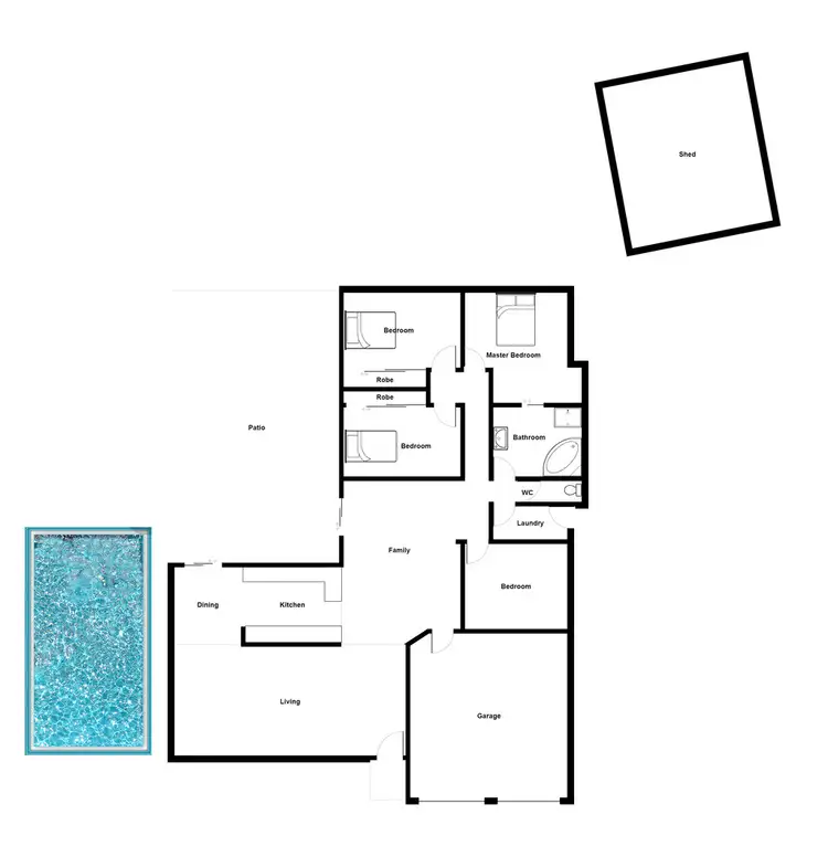 Floorplan of Homely house listing, 33 Coutts Drive, Bushland Beach QLD 4818