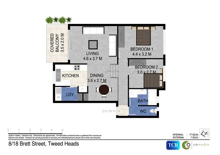Floorplan of Homely unit listing, 8/18 Brett Street, Tweed Heads NSW 2485