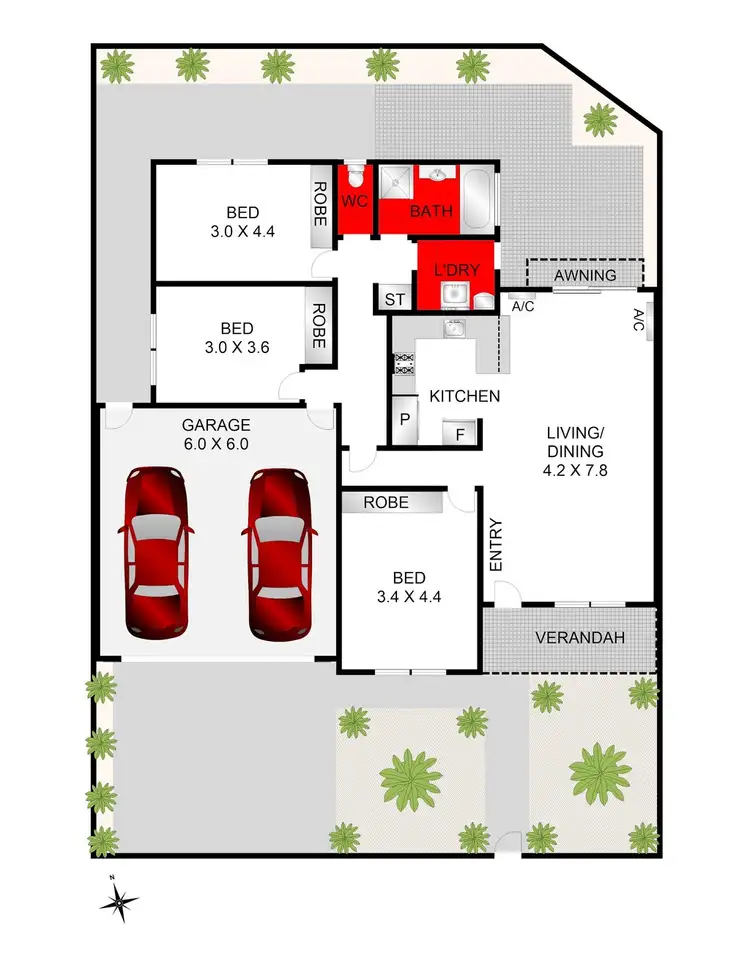 Floorplan of Homely house listing, 1/38 Peter Street, Grovedale VIC 3216