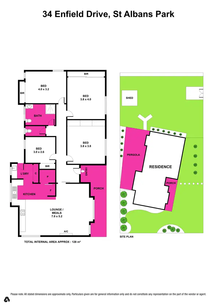 Floorplan of Homely house listing, 34 Enfield Drive, St Albans Park VIC 3219