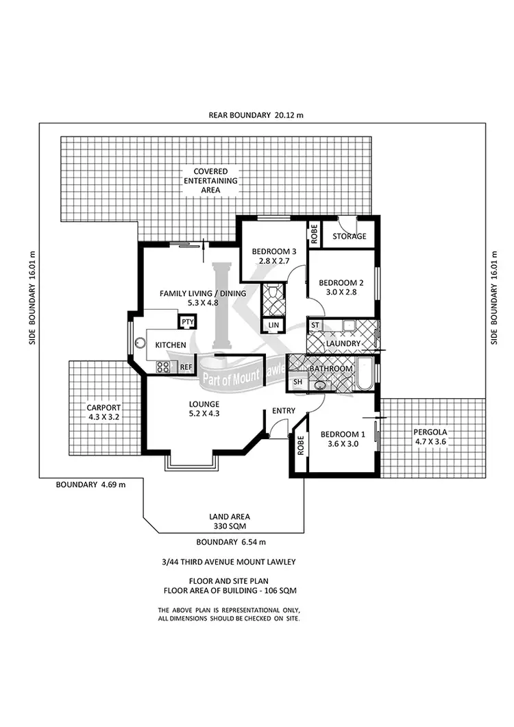 Floorplan of Homely other listing, 3/44 Third Avenue, Mount Lawley WA 6050