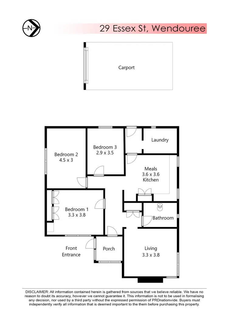 Floorplan of Homely house listing, Lot 1 29 Essex Street, Wendouree VIC 3355