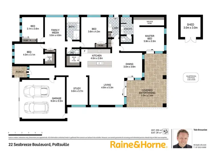 Floorplan of Homely house listing, 22 Seabreeze Boulevard, Pottsville NSW 2489