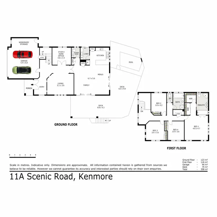 Floorplan of Homely house listing, 11A Scenic Road, Kenmore QLD 4069