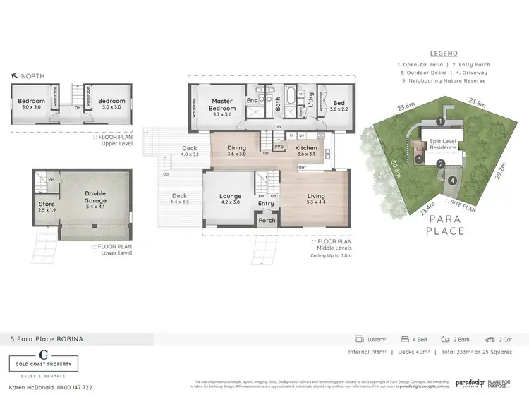 Floorplan of Homely house listing, 5 Para Place, Robina QLD 4226