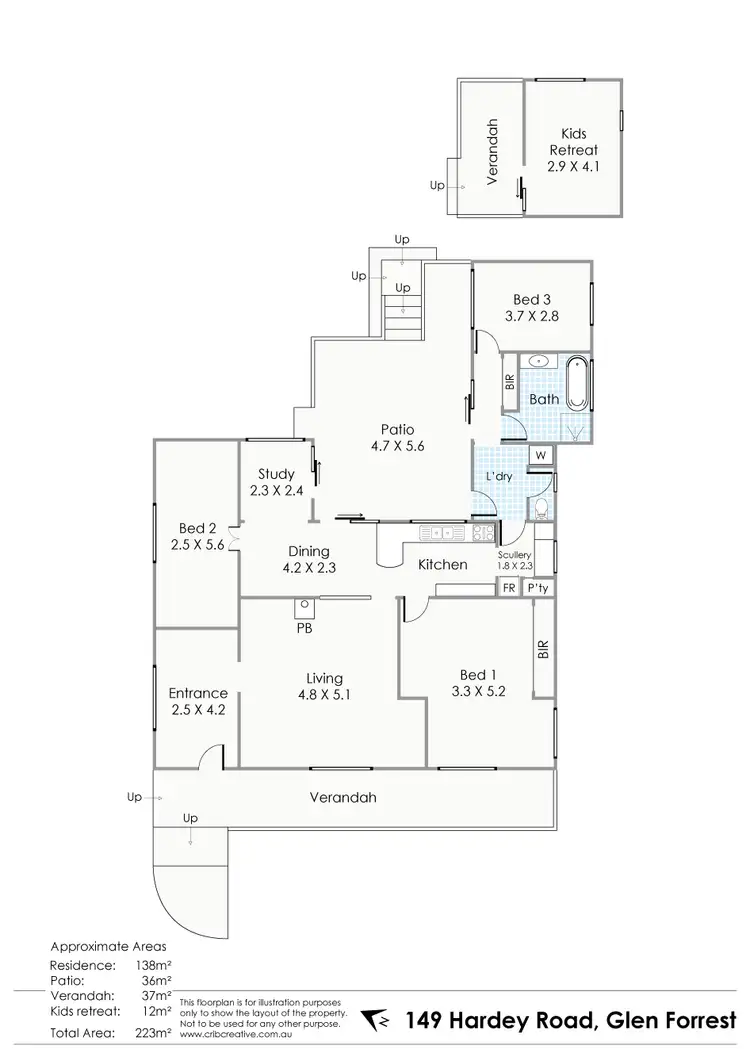 Floorplan of Homely house listing, 149 Hardey Road, Glen Forrest WA 6071