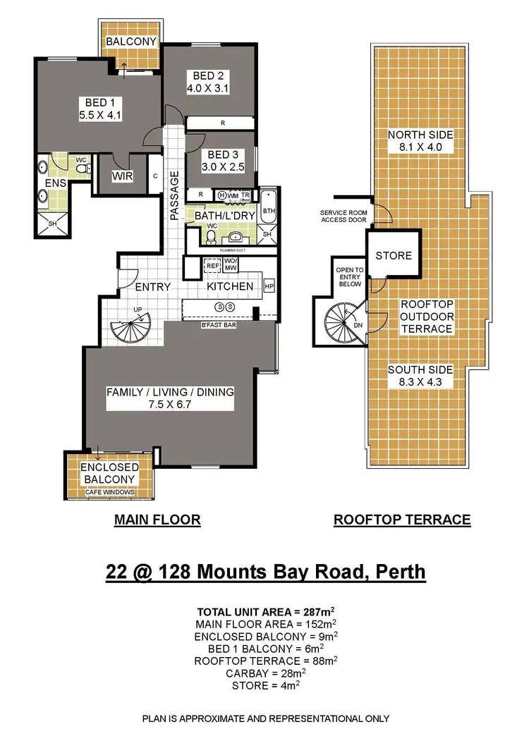 Floorplan of Homely apartment listing, 22/128 Mounts Bay Road, Perth WA 6000