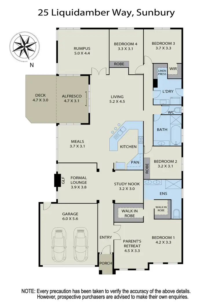 Floorplan of Homely house listing, 25 Liquidamber Way, Sunbury VIC 3429