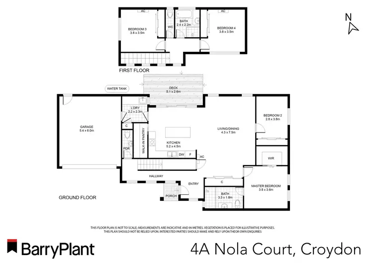 Floorplan of Homely house listing, 4A Nola Court, Croydon VIC 3136