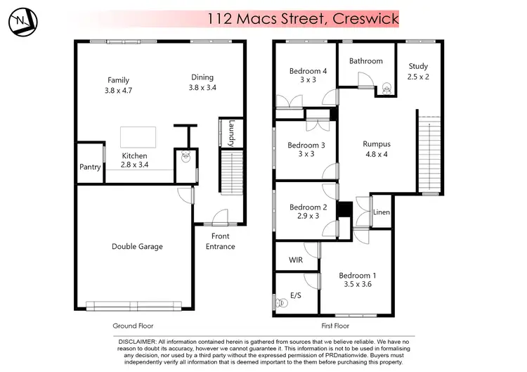 Floorplan of Homely house listing, 112 Macs Street, Creswick VIC 3363