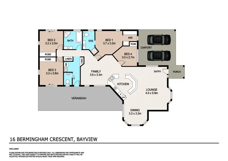 Floorplan of Homely house listing, 16 Bermingham Crescent, Bayview NT 820