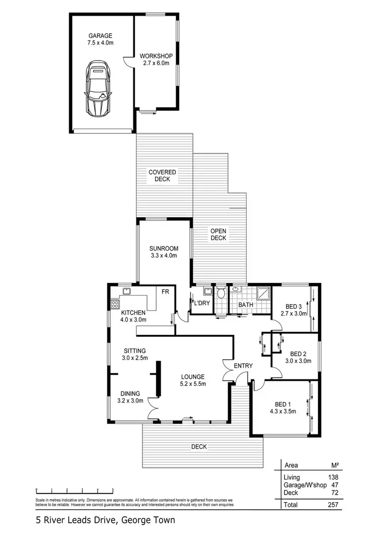 Floorplan of Homely house listing, 5 River Leads Drive, George Town TAS 7253