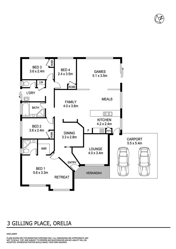 Floorplan of Homely house listing, 3 Gilling Place, Orelia WA 6167