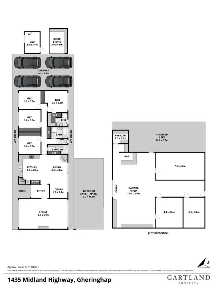 Floorplan of Homely house listing, 1435 Midland Highway, Gheringhap VIC 3331