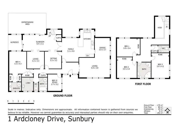 Floorplan of Homely house listing, 1 Ardcloney Drive, Sunbury VIC 3429