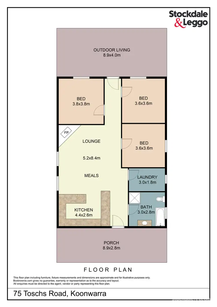 Floorplan of Homely house listing, 75 Toschs Road, Koonwarra VIC 3954