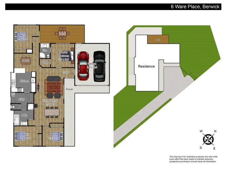 Floorplan of Homely house listing, 6 Ware Place, Berwick VIC 3806