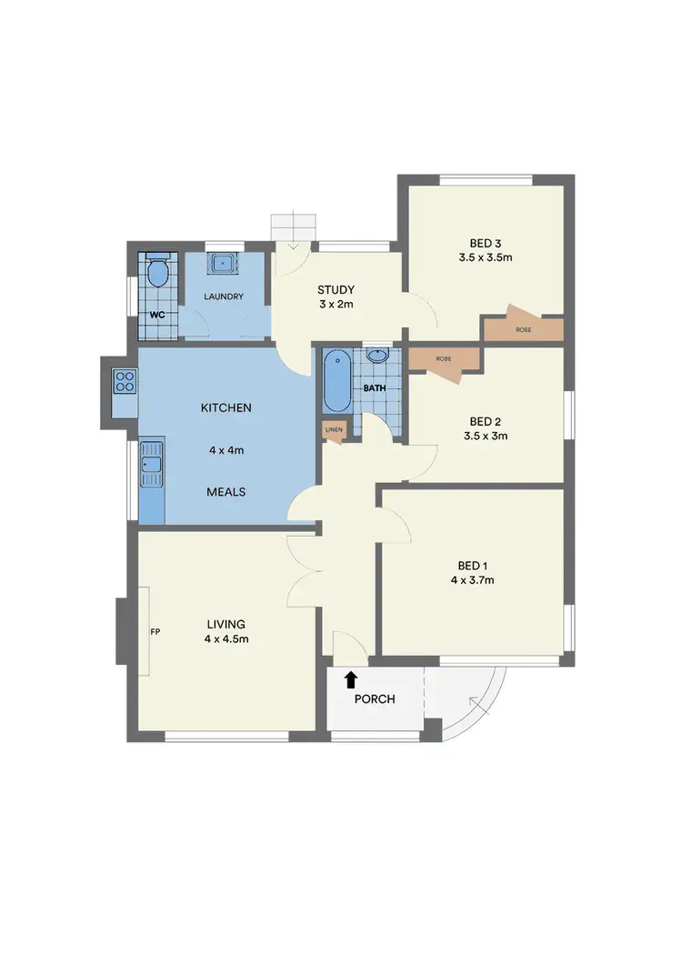 Floorplan of Homely house listing, 1/368 Stephensons Road, Mount Waverley VIC 3149