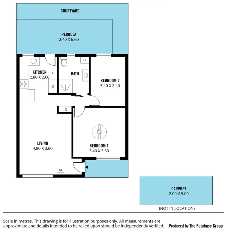 Floorplan of Homely unit listing, 4/22 Sixth Avenue, Ascot Park SA 5043