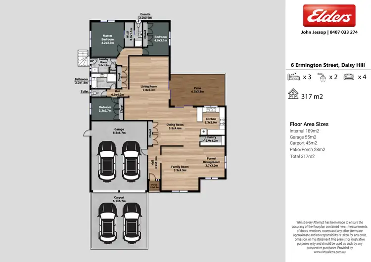 Floorplan of Homely house listing, 6 Ermington Street, Daisy Hill QLD 4127
