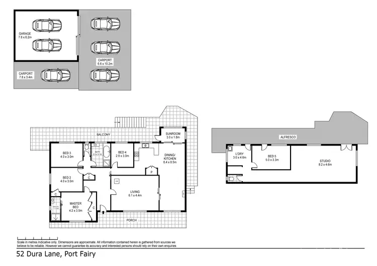 Floorplan of Homely house listing, 52 Dura Lane, Port Fairy VIC 3284