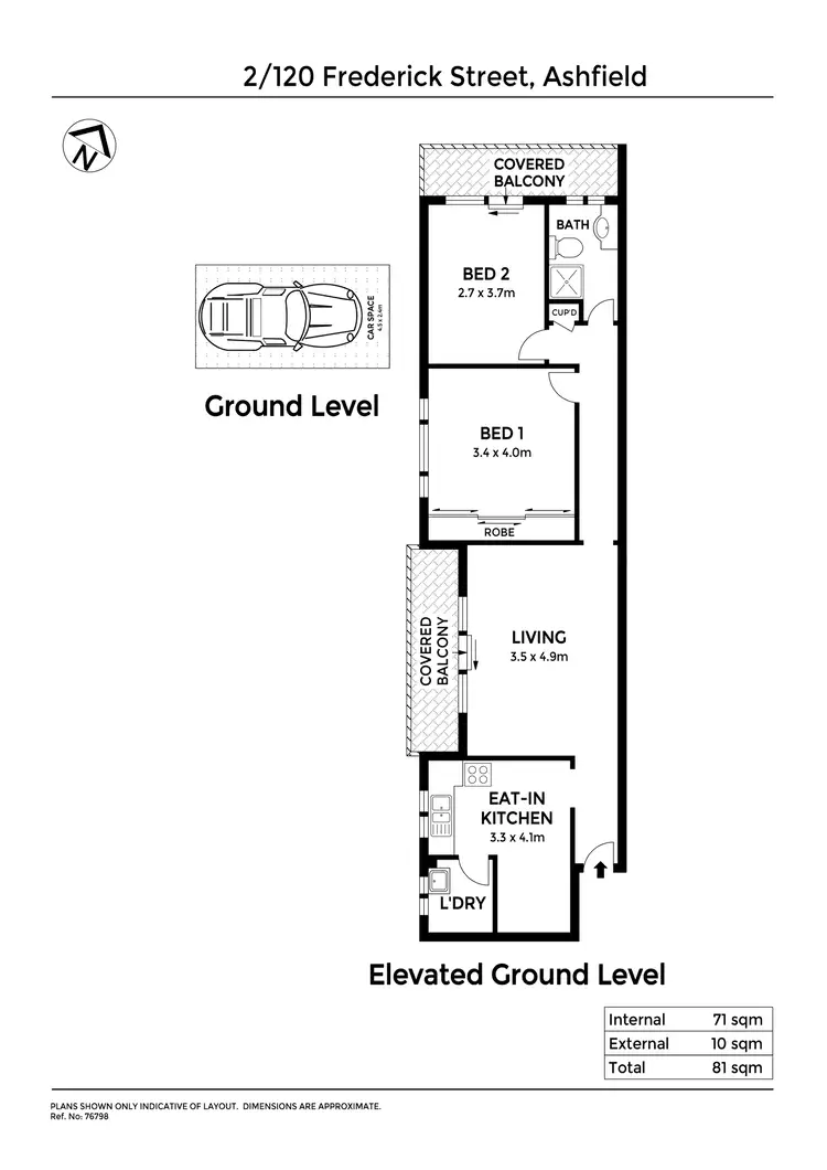 Floorplan of Homely apartment listing, 2/120 Frederick Street, Ashfield NSW 2131