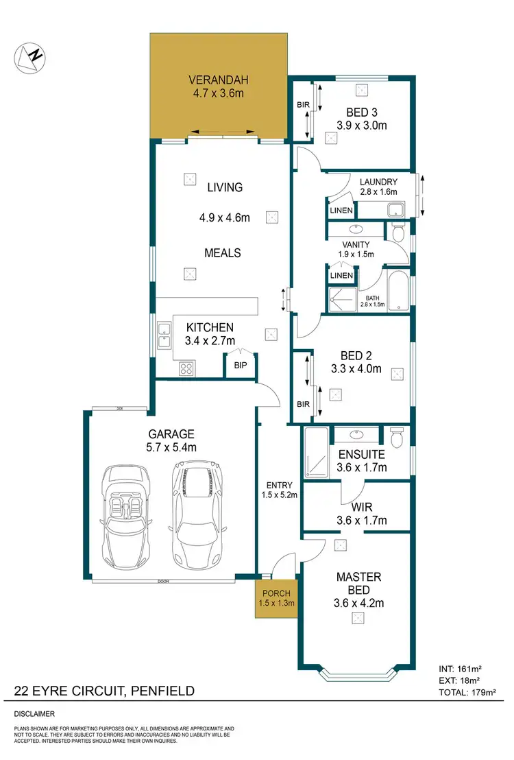 Floorplan of Homely house listing, 22 Hume Circuit, Penfield SA 5121