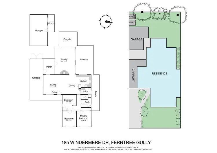 Floorplan of Homely house listing, 185 Windermere Drive, Ferntree Gully VIC 3156