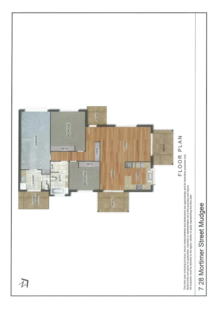 Floorplan of Homely unit listing, 7/28 Mortimer Street, Mudgee NSW 2850