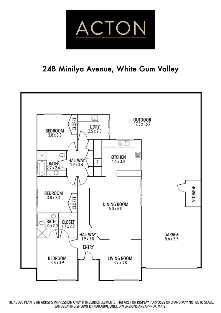 Floorplan of Homely house listing, 24B Minilya Avenue, White Gum Valley WA 6162