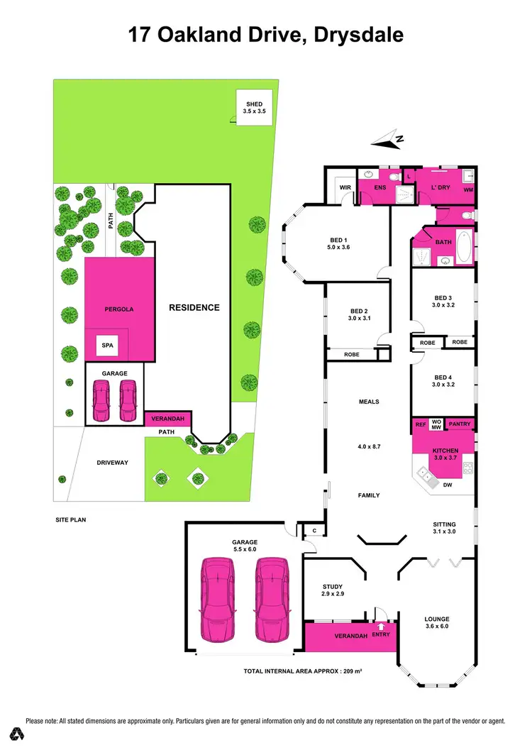 Floorplan of Homely house listing, 17 Oakland Drive, Drysdale VIC 3222