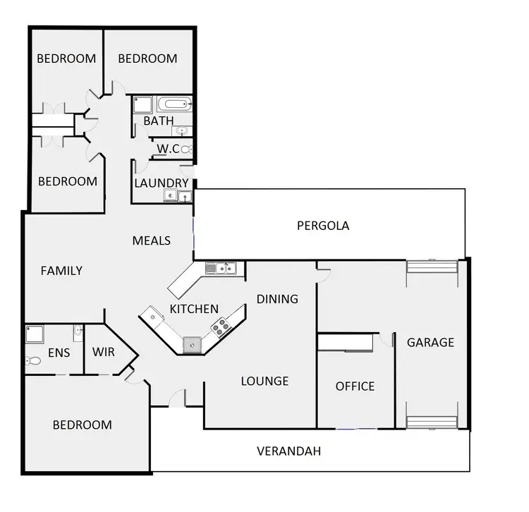 Floorplan of Homely house listing, 2R Toorale Road, Dubbo NSW 2830
