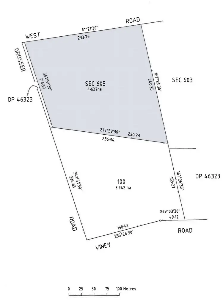 Floorplan of Homely land listing, Section 605 West Road, Glossop SA 5344