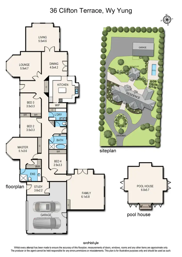 Floorplan of Homely house listing, 36 Clifton Terrace, Wy Yung VIC 3875