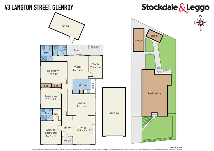 Floorplan of Homely house listing, 43 Langton Street, Glenroy VIC 3046
