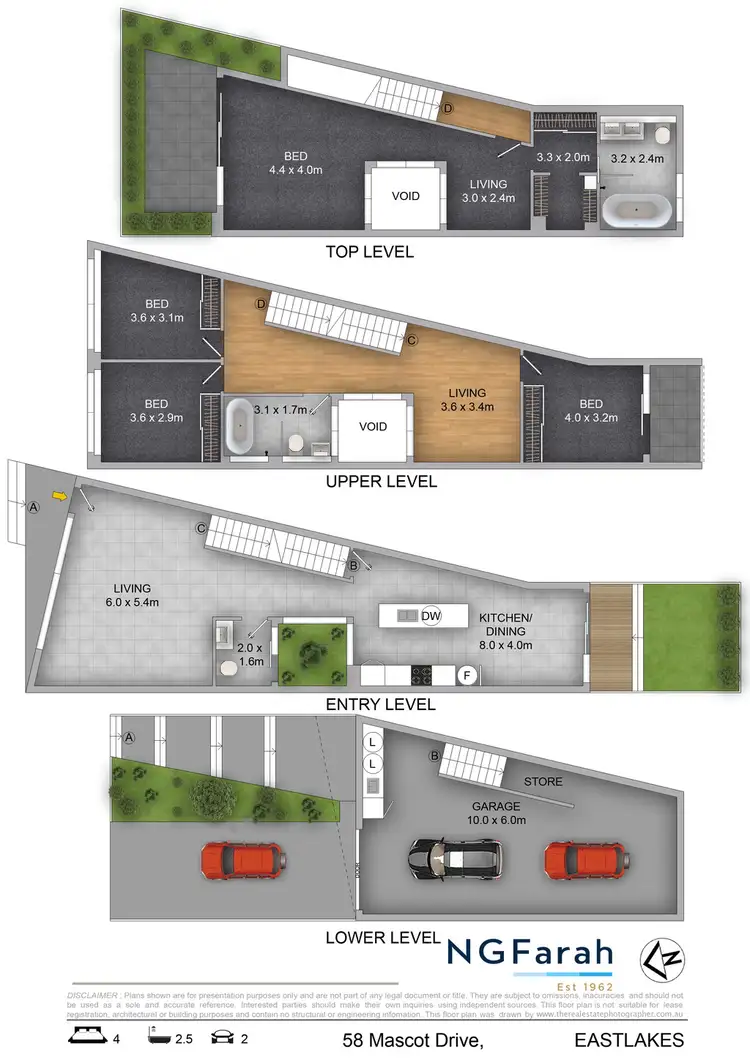 Floorplan of Homely house listing, 58A Mascot Drive, Eastlakes NSW 2018