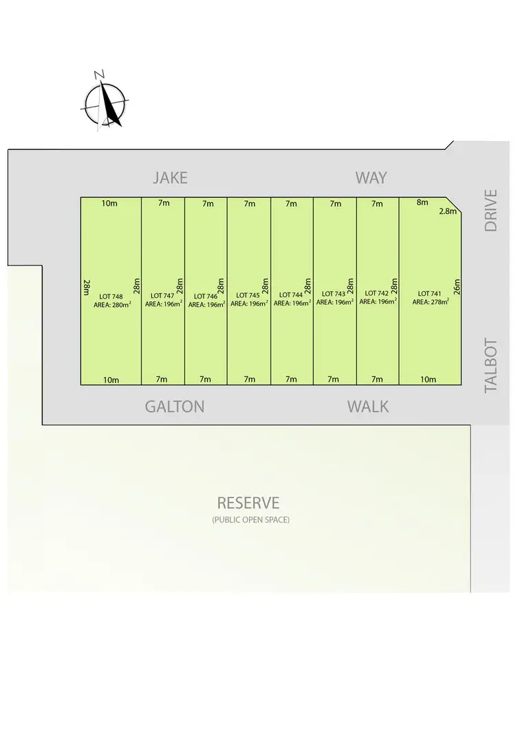 Floorplan of Homely land listing, 4 (Lot 742) Galton Walk, Pakenham VIC 3810