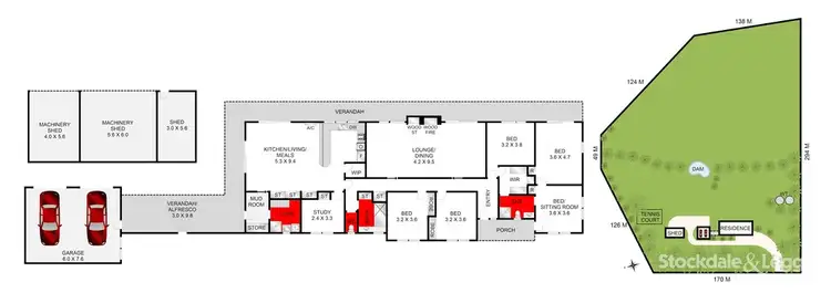 Floorplan of Homely rural property listing, 235 Cochranes Rd, Waurn Ponds VIC 3216