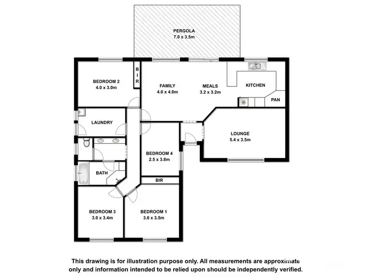 Floorplan of Homely house listing, 25 Fordham Avenue, Naracoorte SA 5271