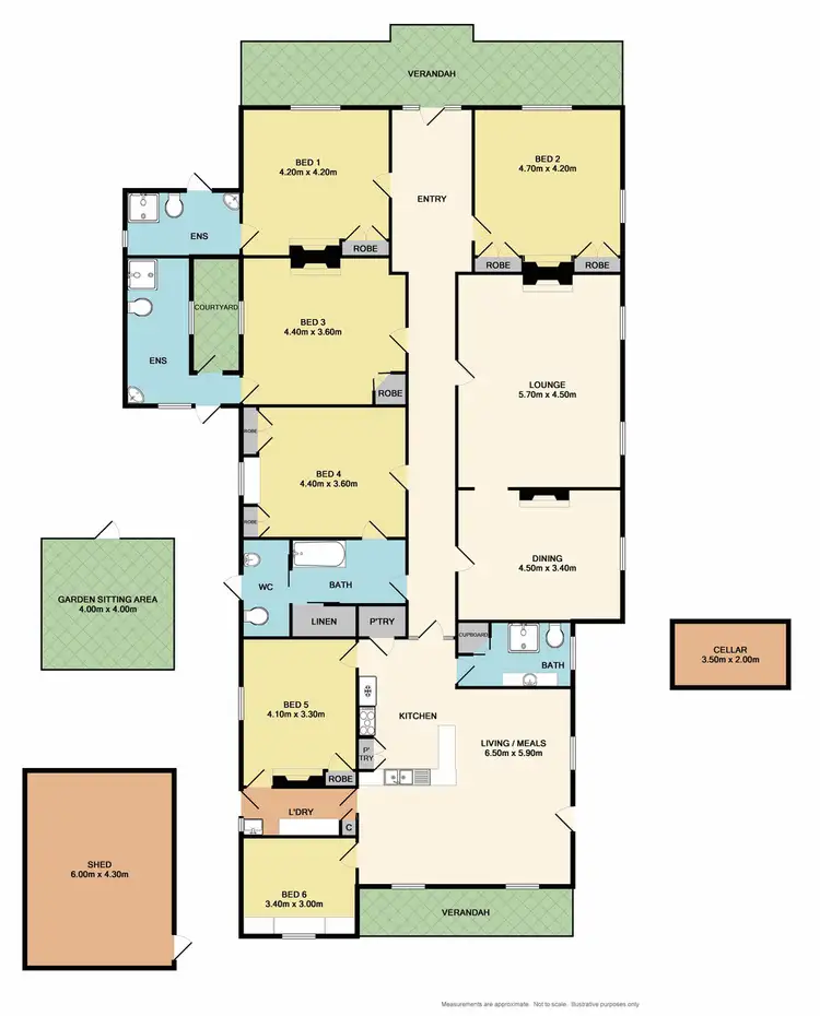 Floorplan of Homely house listing, 80 Arundel St, Benalla VIC 3672