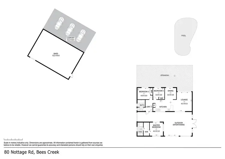 Floorplan of Homely house listing, 80 Nottage Road, Bees Creek NT 822