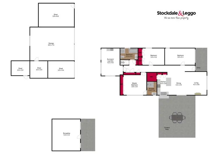Floorplan of Homely house listing, 125 Traralgon West Road, Traralgon VIC 3844