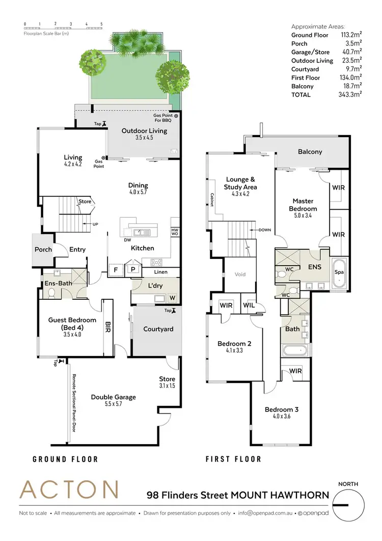 Floorplan of Homely house listing, 98 Flinders Street, Mount Hawthorn WA 6016