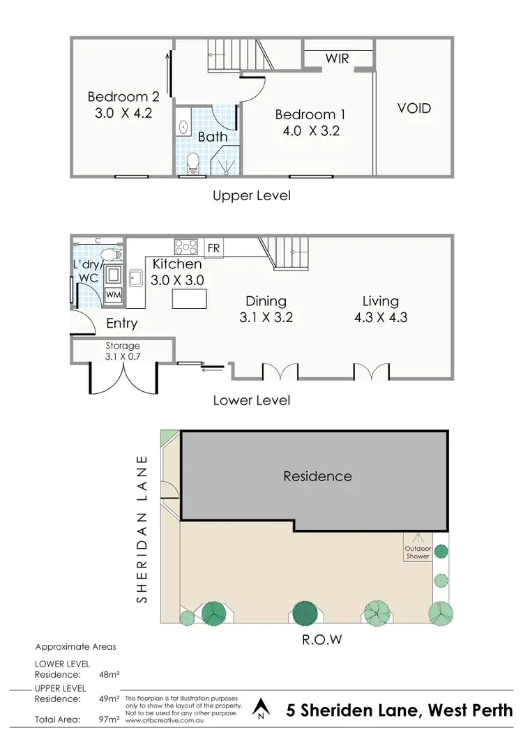 Floorplan of Homely house listing, 5 Sheridan Lane, West Perth WA 6005