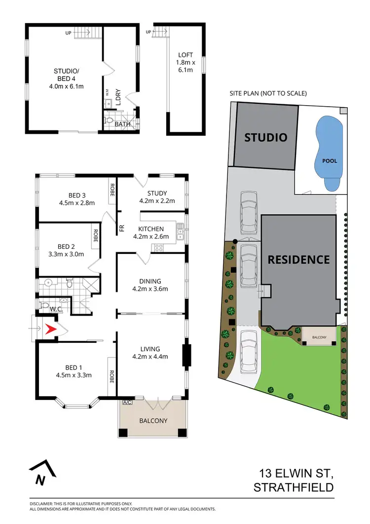 Floorplan of Homely house listing, 13 ELWIN STREET, Strathfield NSW 2135